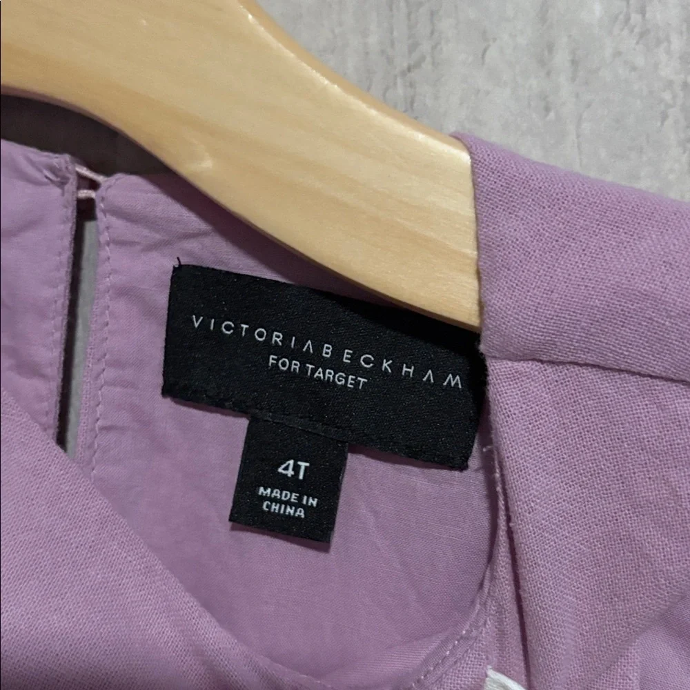NWT Victoria Beckham for Target Toddler Dress Scalloped Purple size 4t